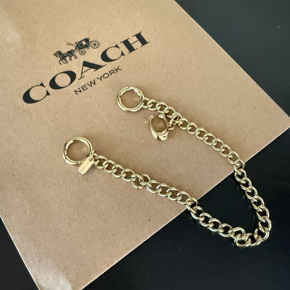 Authentic ‼️Coach Gold Chain Bag Charm Accessory